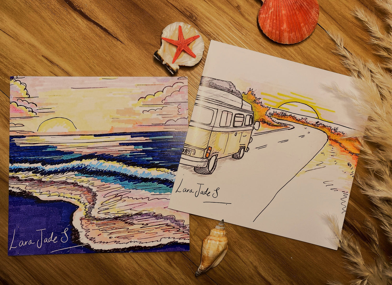 unique artist eco greeting cards ellariajade