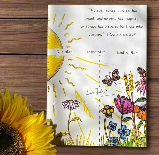 beautiful hand drawn artist eco greeting card Christian card ellariajade